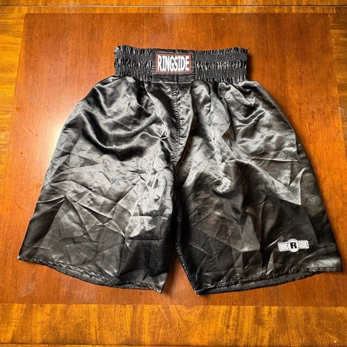 Ringside black satin boxing - black,